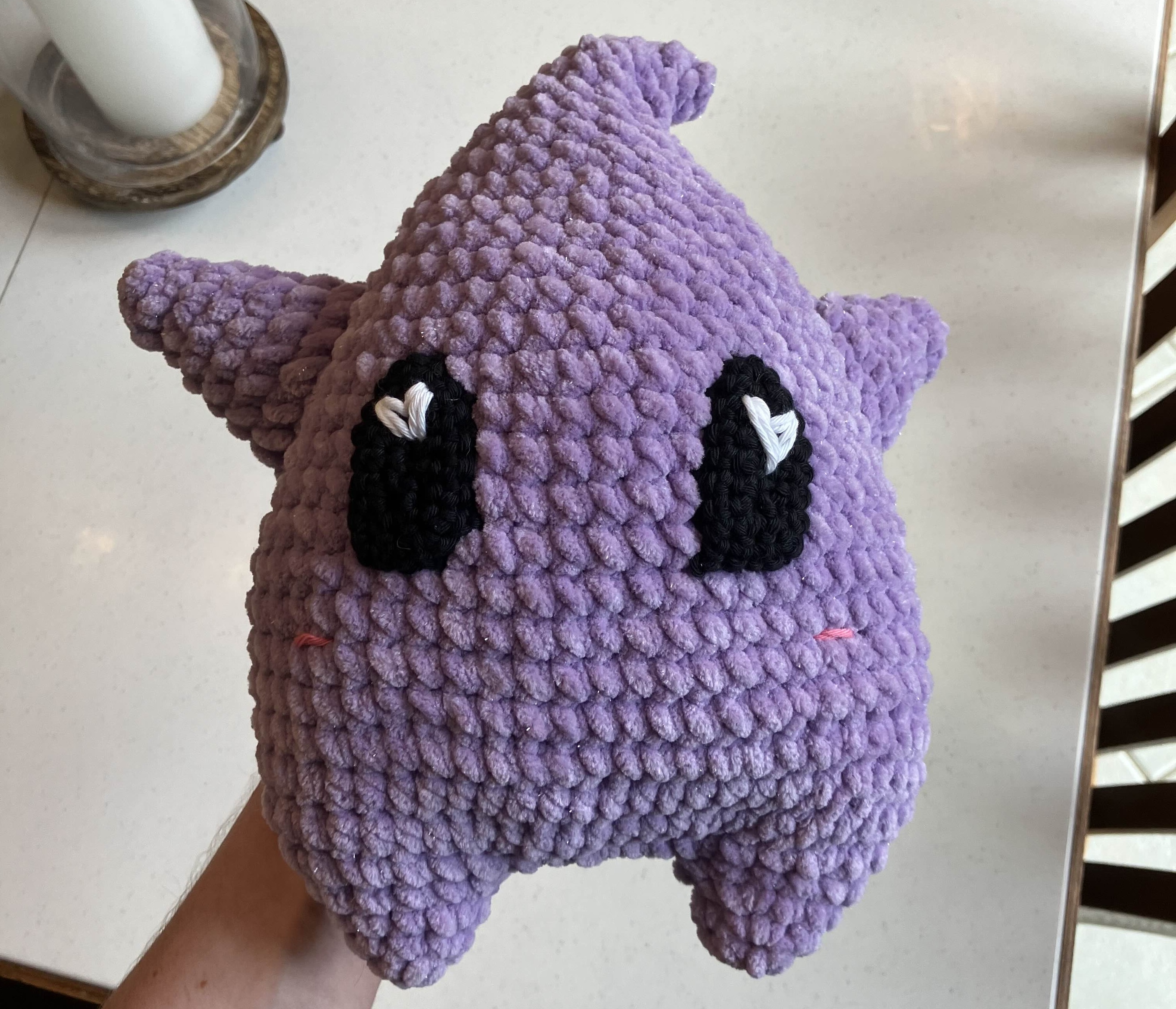 purple luma with heart pupils